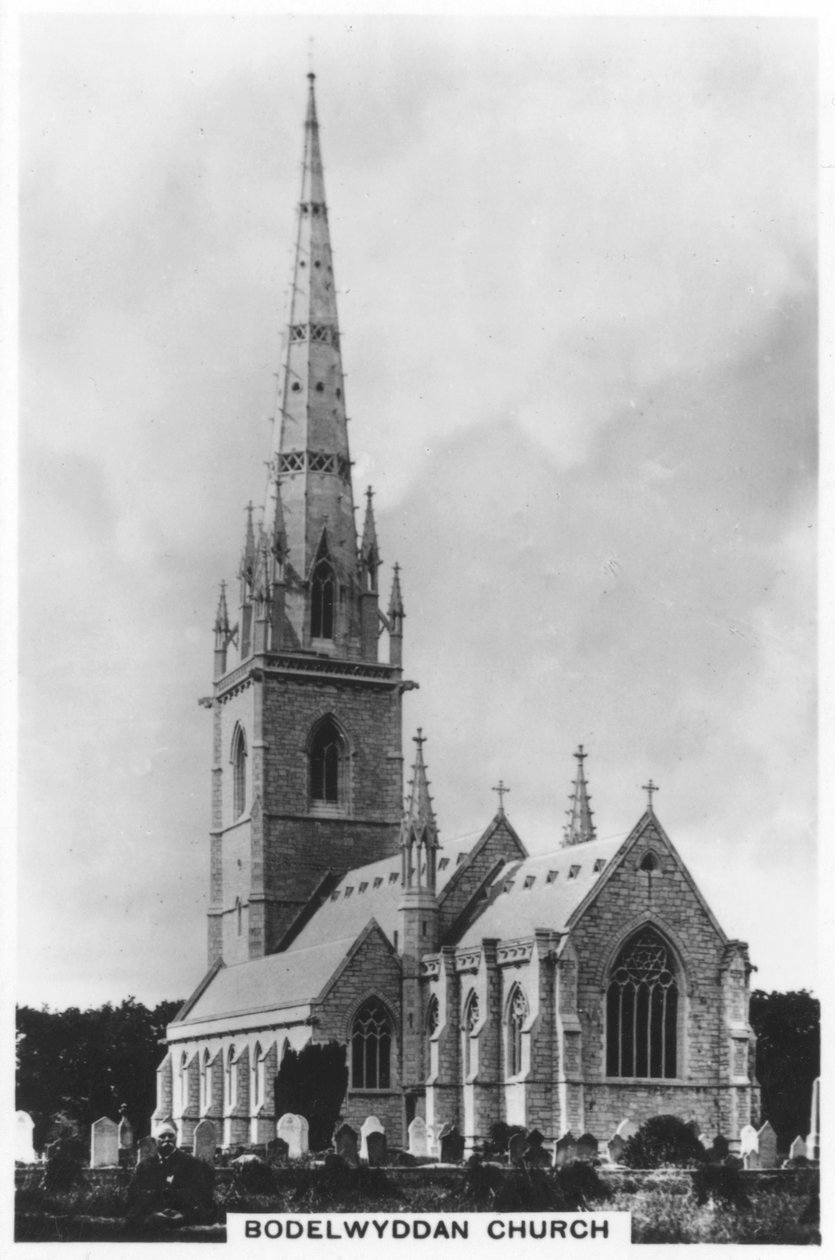 De Marmeren Kerk St. Margarets Kerk, Bodelwyddan, Noord-Wales, 1936 door Unbekannt