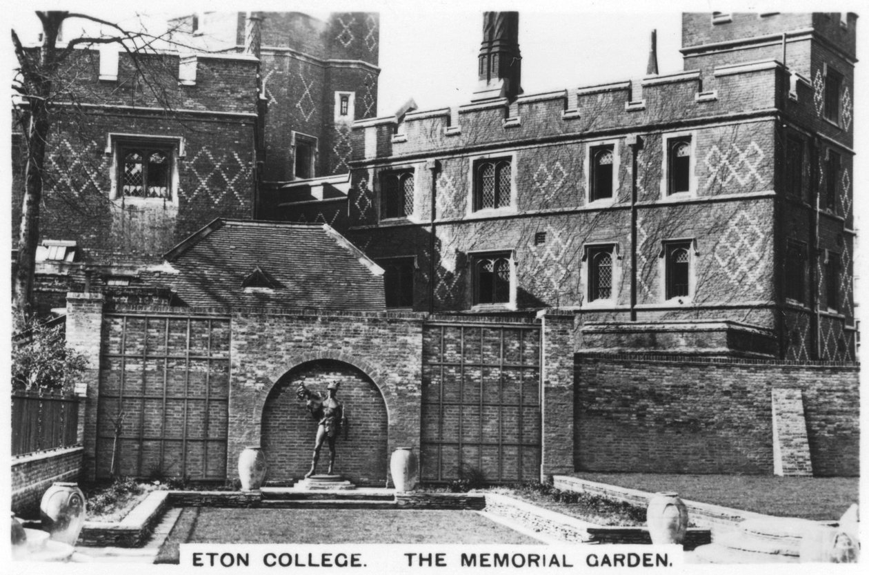 De Herdenkingstuin Eton College, 1936 door Unbekannt