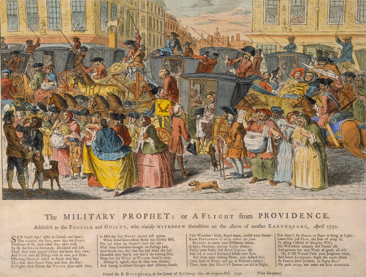 De militaire profeet: of een vlucht uit Providence, 1750 door Unbekannt
