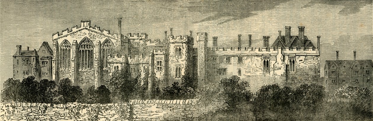 Het Klooster van St. Jan van Jeruzalem, Clerkenwell - Algemeen Zicht vanuit het Zuidoosten, c1872 door Unbekannt