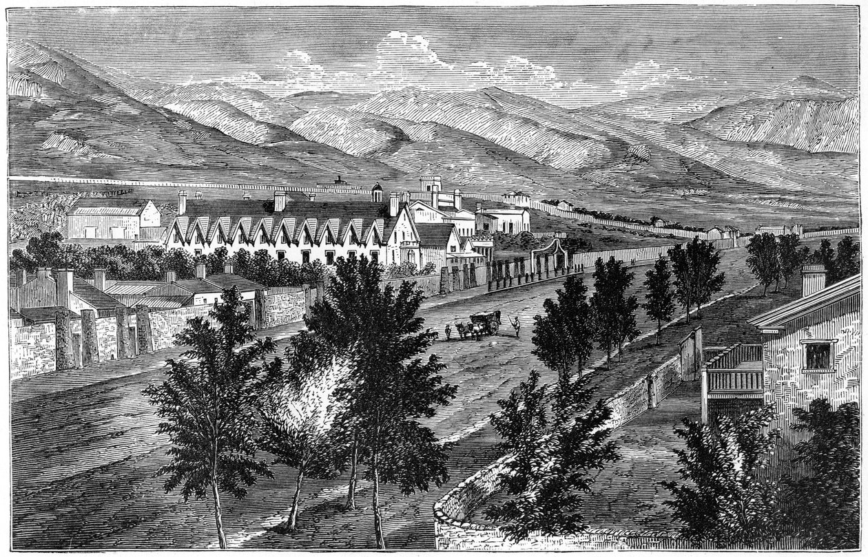 De Mormoonse tempel en Profetenblok, Salt Lake City, Utah door Unbekannt