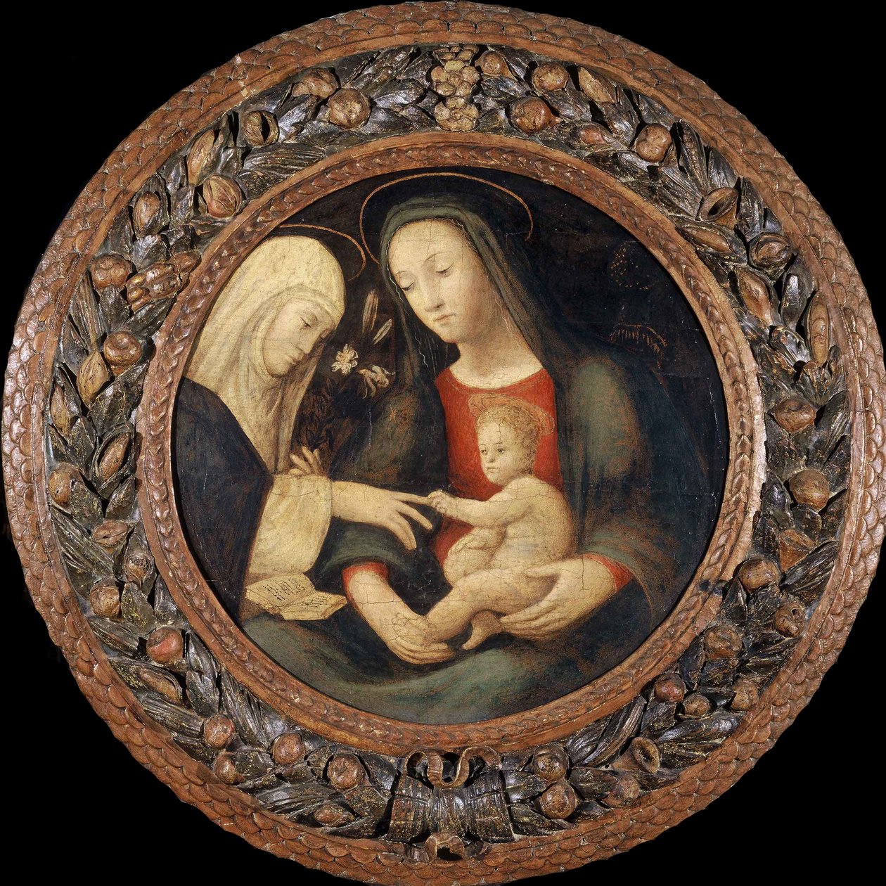 Het Mystieke Huwelijk van Sint-Catharina, eerste helft van de 16e eeuw door Unbekannt