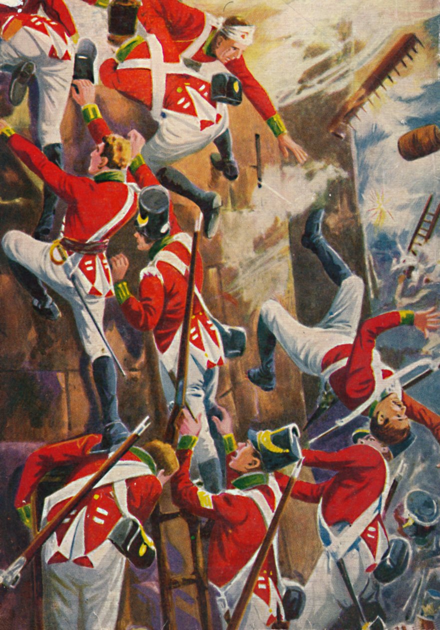 De Northumberland Fusiliers. Bestormen van de wallen van San Vincente, 1939 door Unbekannt