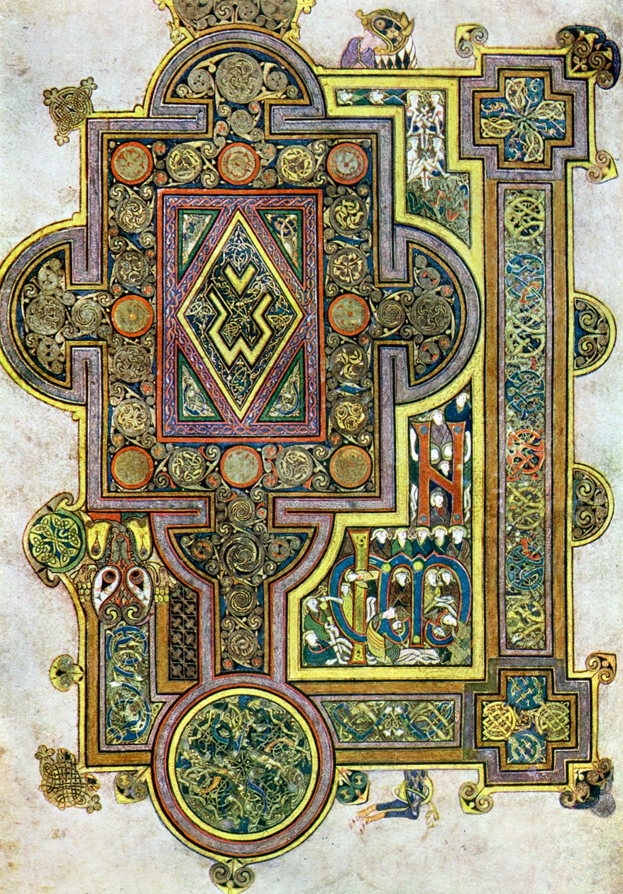 De openingswoorden van het evangelie van Lucas, 800 AD, 20e eeuw door Unbekannt
