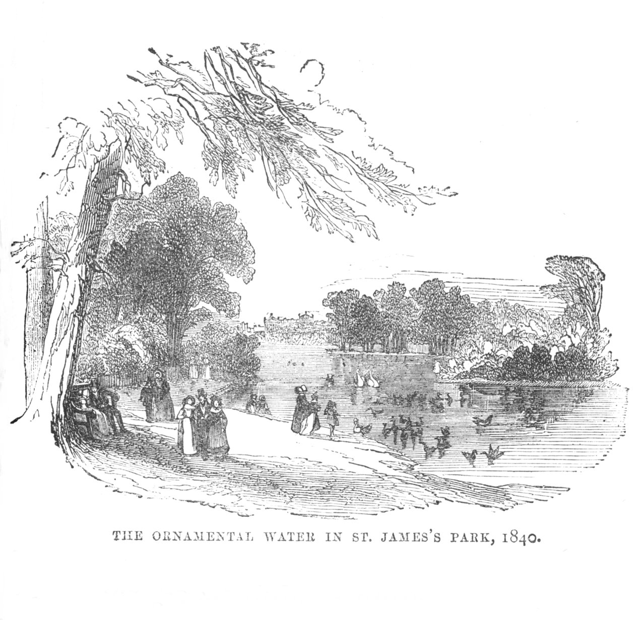 Het Sierwater in St. James Park, 1840, ca. 1870 door Unbekannt