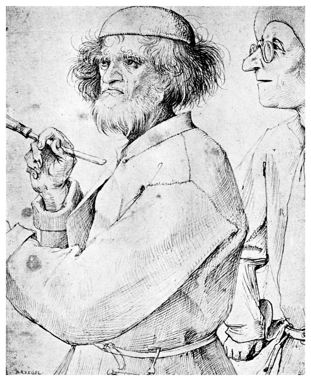 De schilder en de kenner, ca. 1565 1956 door Unbekannt