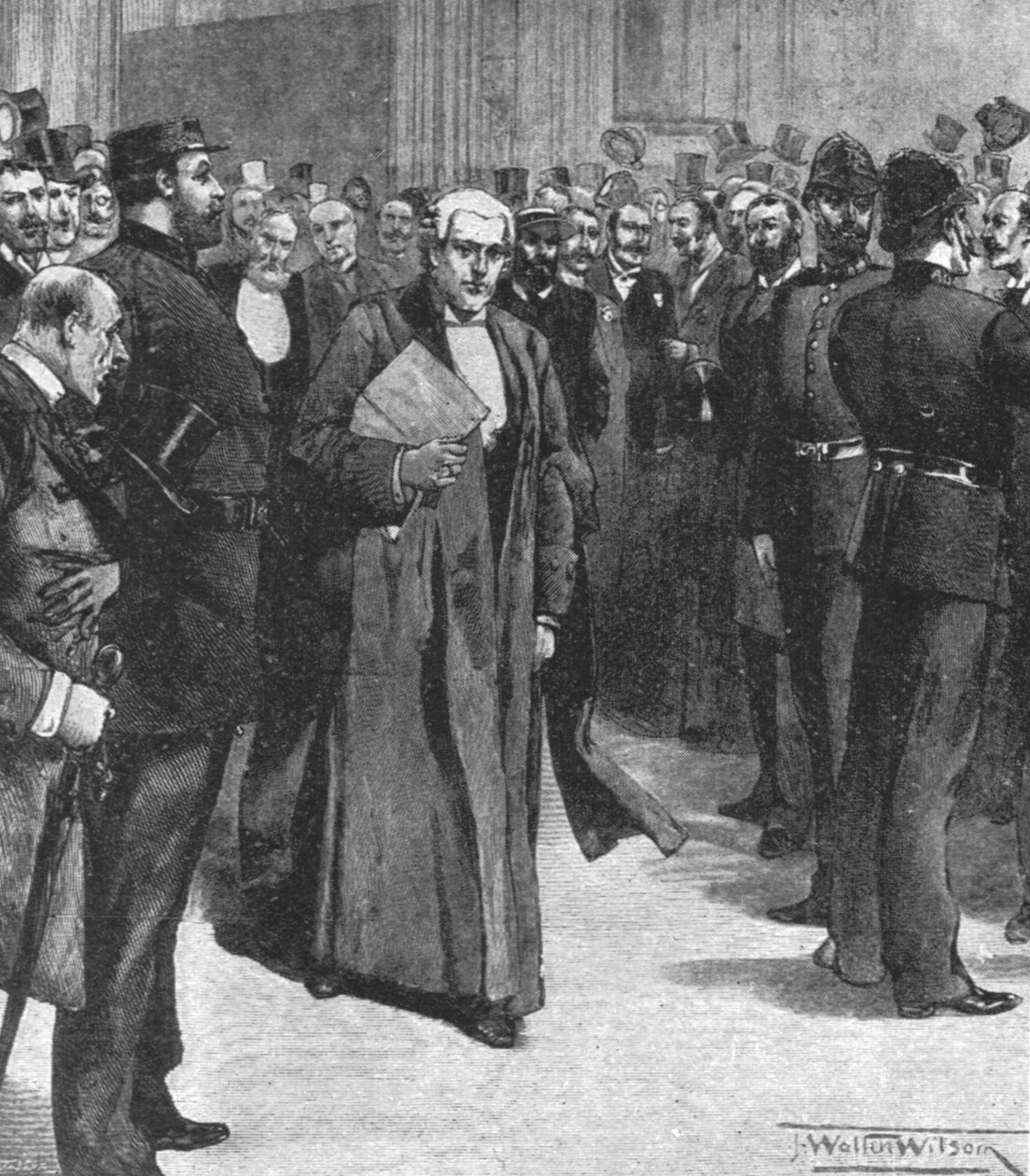 De Overdracht van de Home Rule Bill van het Lagerhuis naar het Hogerhuis, 2 september 1893 door Unbekannt