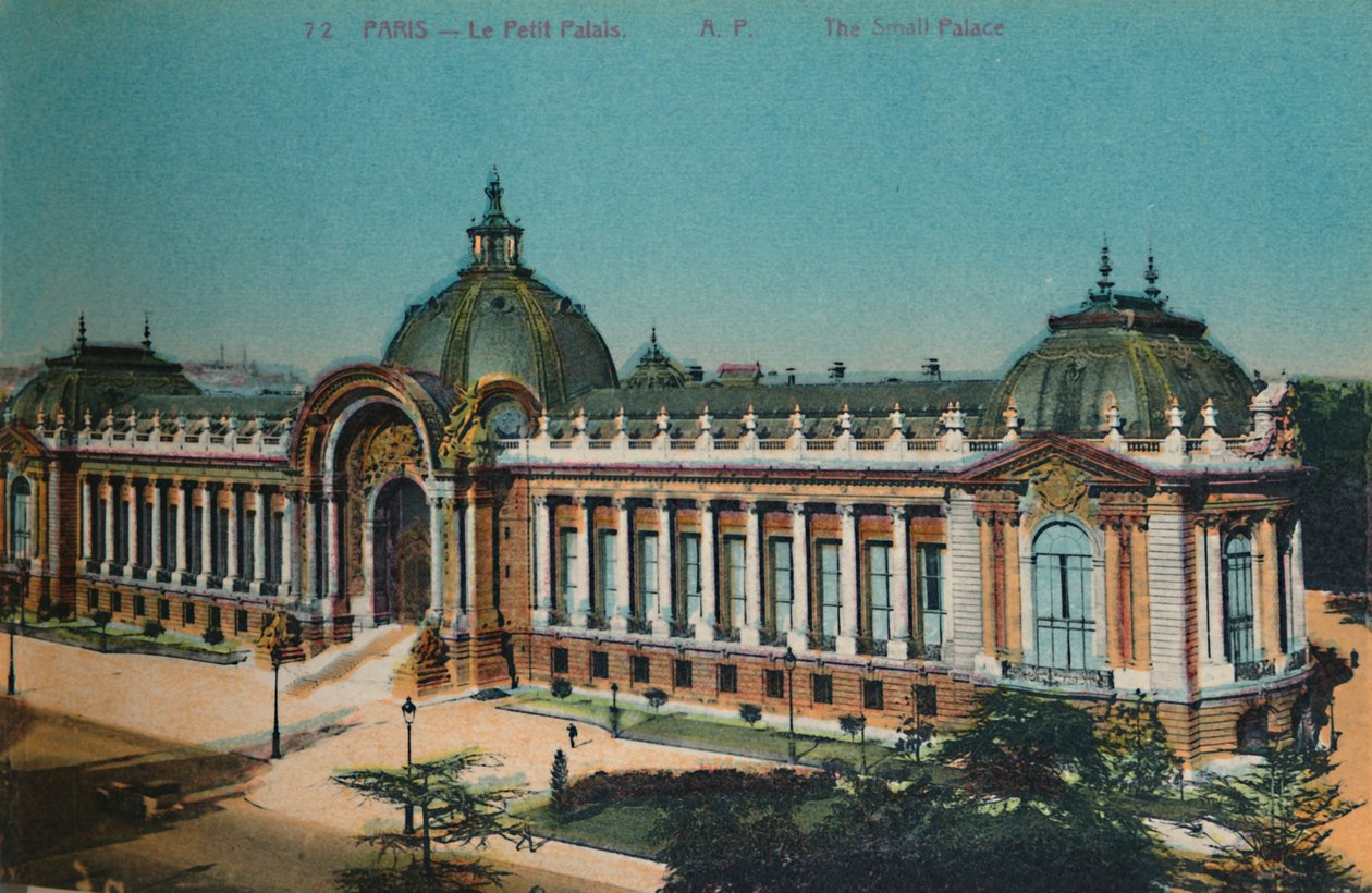 Het Petit Palais, Parijs, ca. 1920 door Unbekannt
