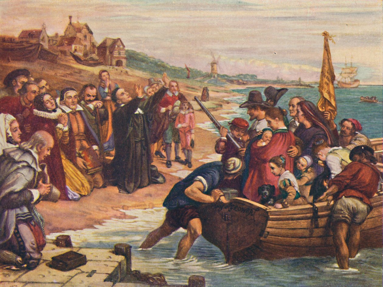 De pelgrimsvaders, 1916 door Unbekannt