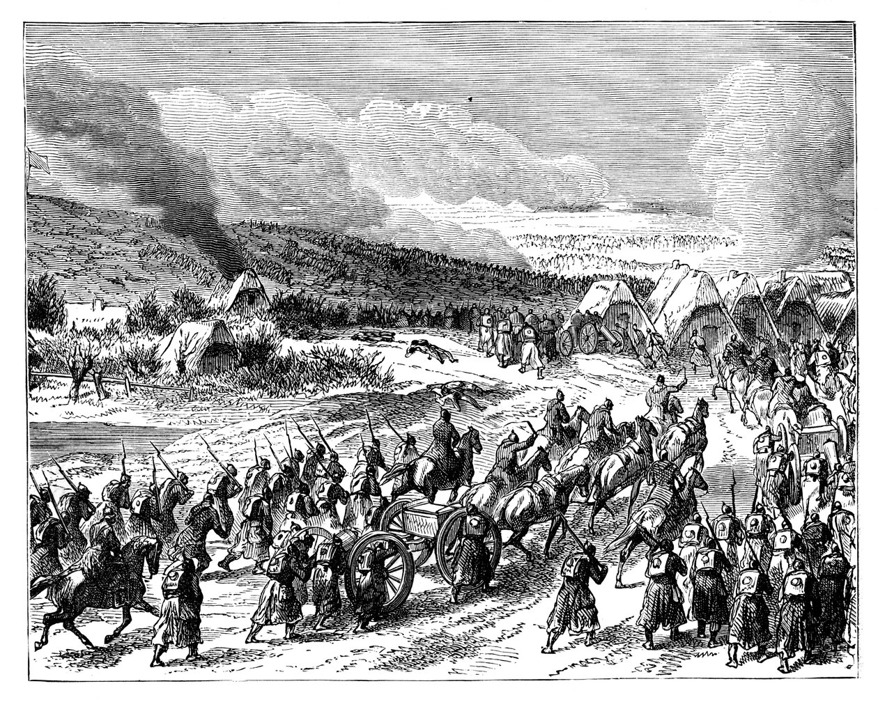 De Pruisen bestormen de redoutes van Duppel, 18 april 1864, late 19e eeuw door Unbekannt