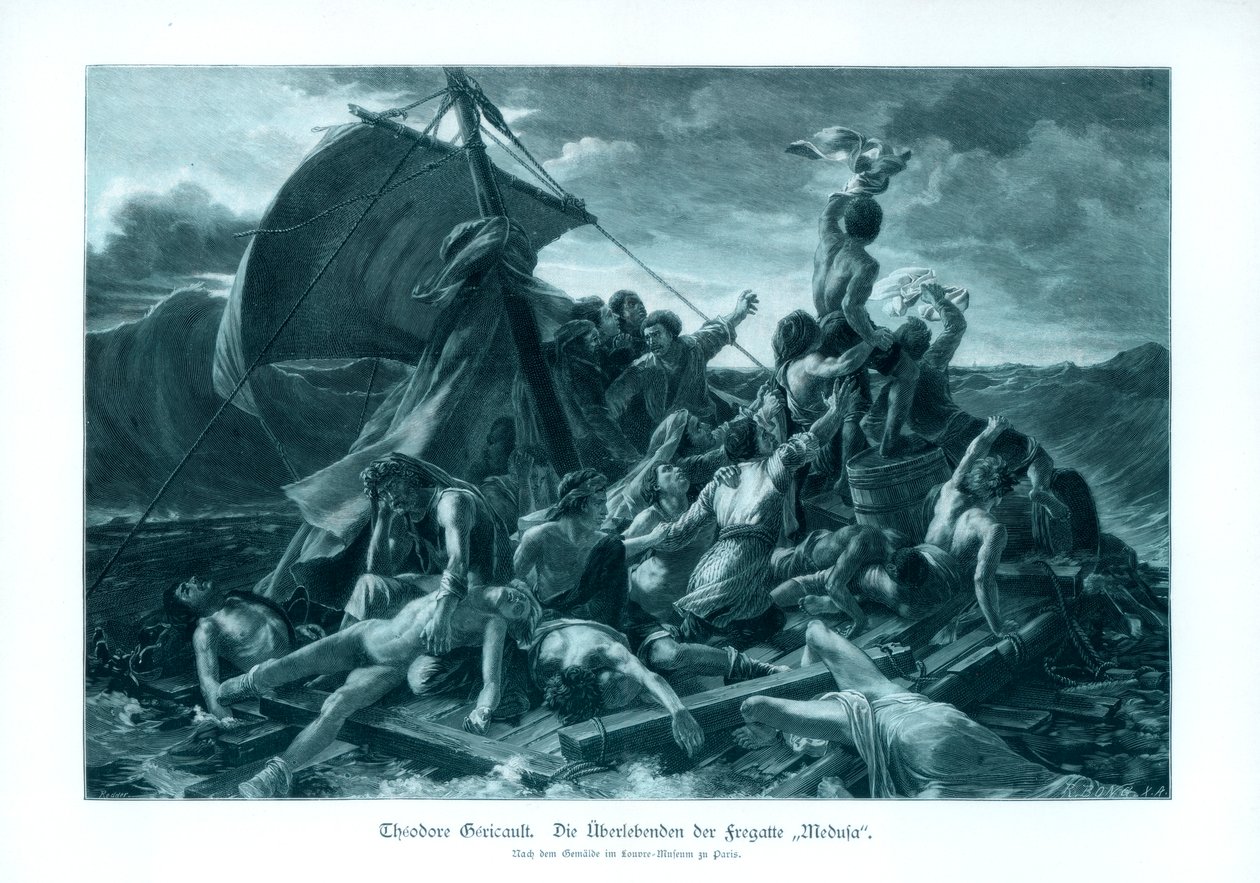Het vlot van de Medusa, 1900 door Unbekannt