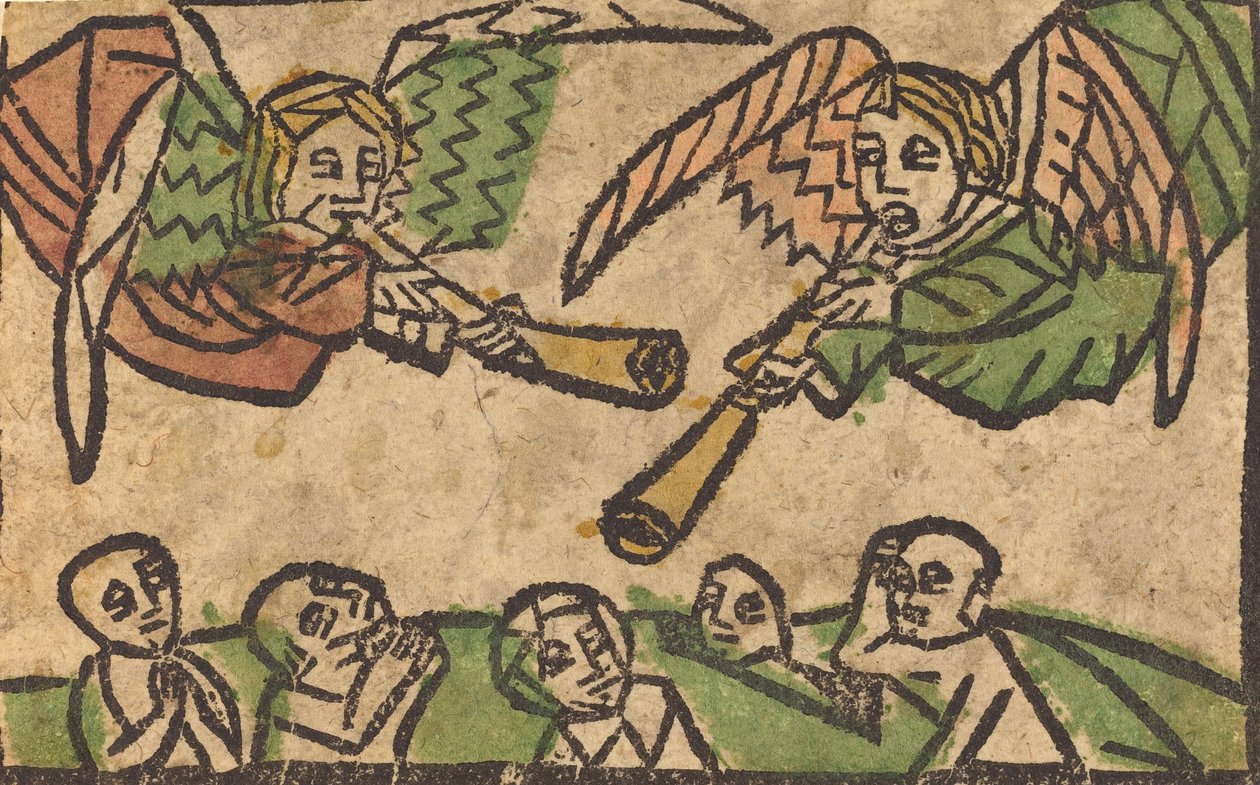 De Opstanding van de Doden, ca. 1460-1470 door Unbekannt