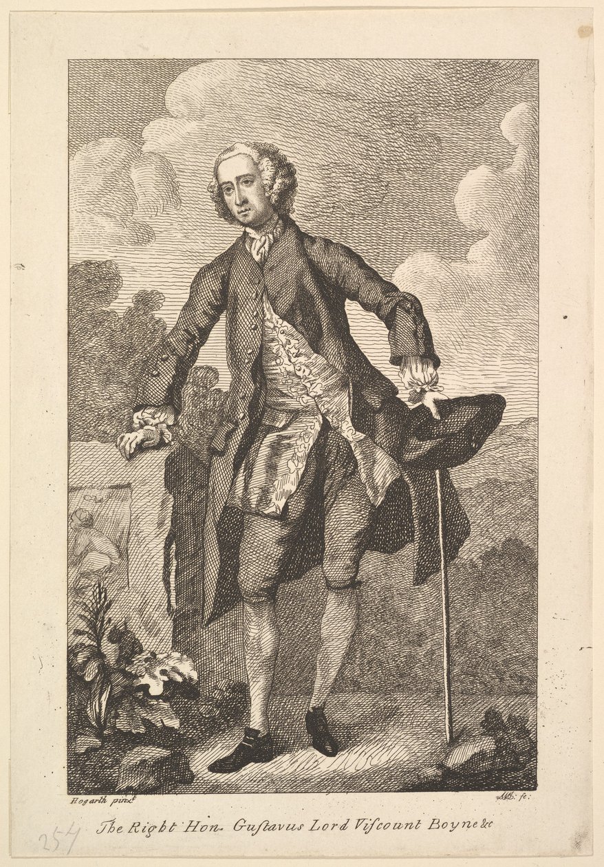 De zeer eerwaarde Gustavus Lord Viscount Boyne door Unbekannt