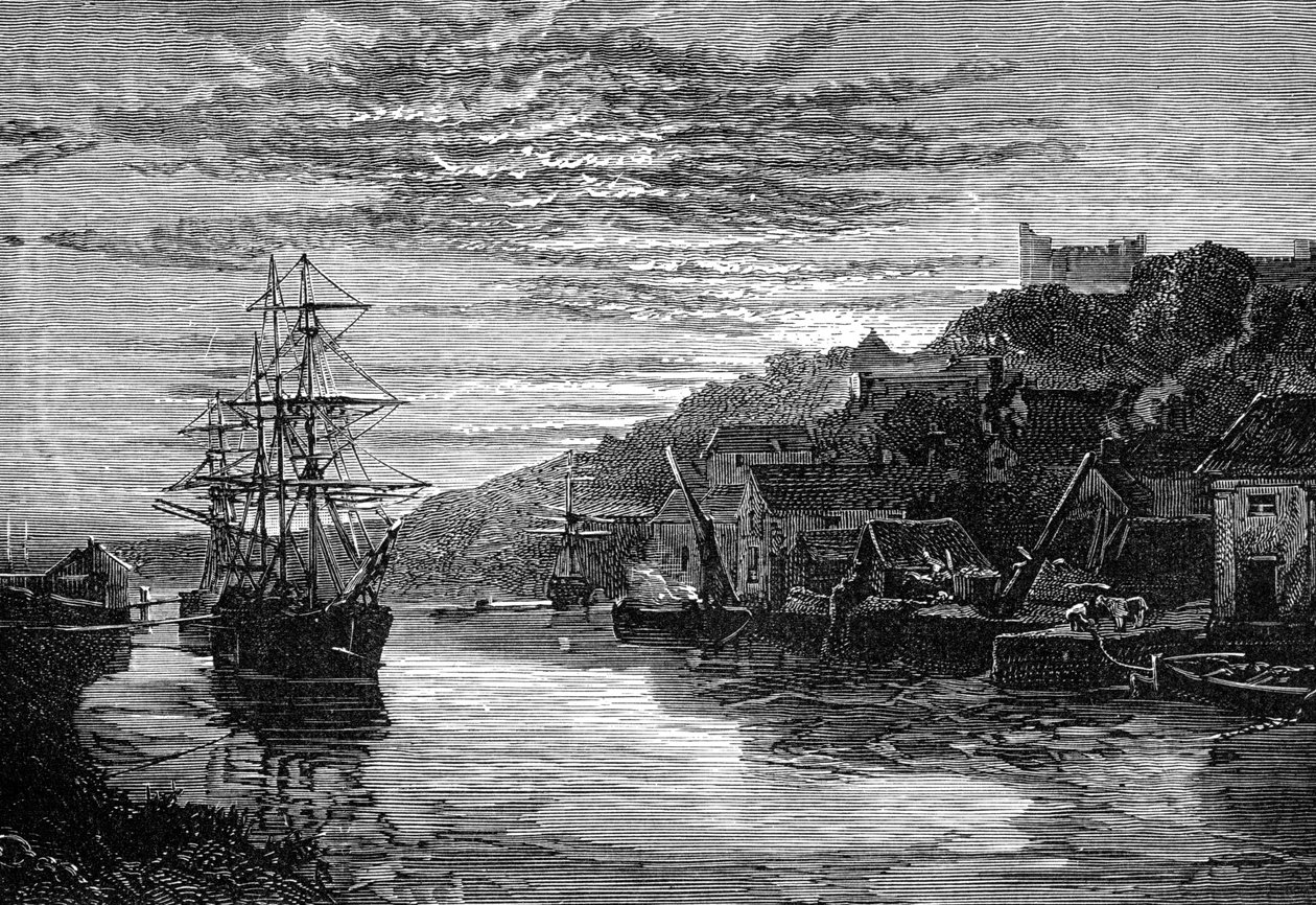 De rivier bij Arundel, Sussex, 1900 door Unbekannt