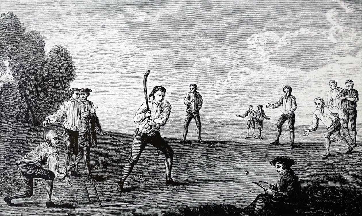 De Royal Academy Club die cricket speelt door Unbekannt