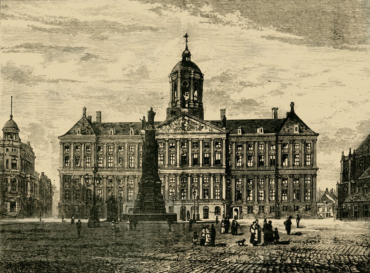 Het Koninklijk Paleis, Amsterdam door Unbekannt