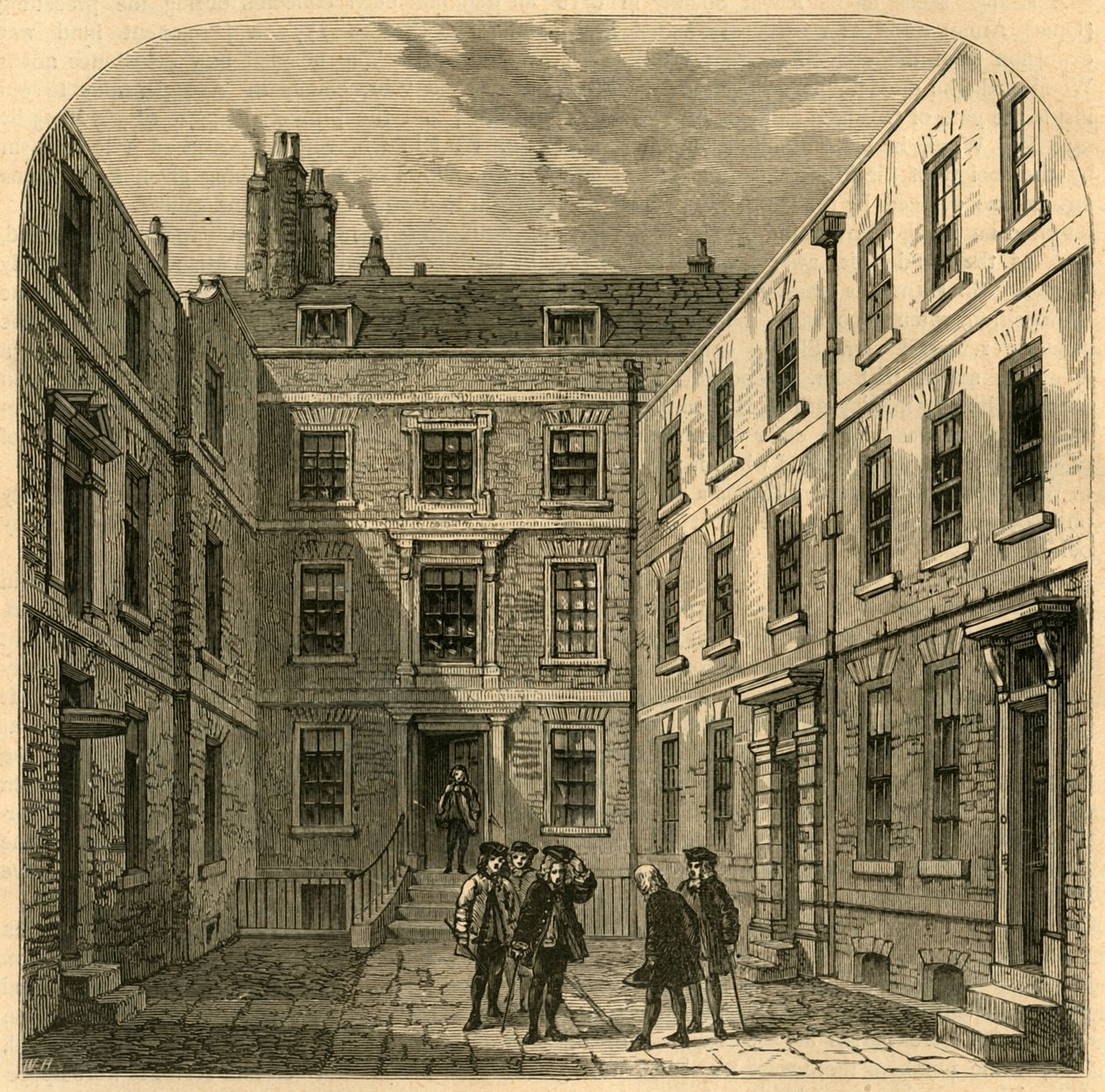 Het huis van de Royal Society in Crane Court, 1897 door Unbekannt