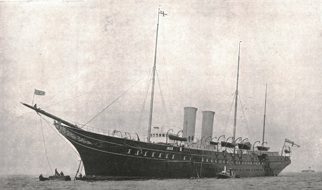 Het koninklijk jacht verlaat Cowes, Isle of Wight, 6 augustus 1902 door Unbekannt