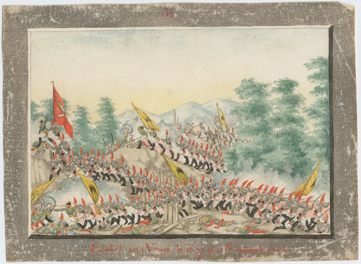 Het beleg van Varna op september 1828 door Unbekannt