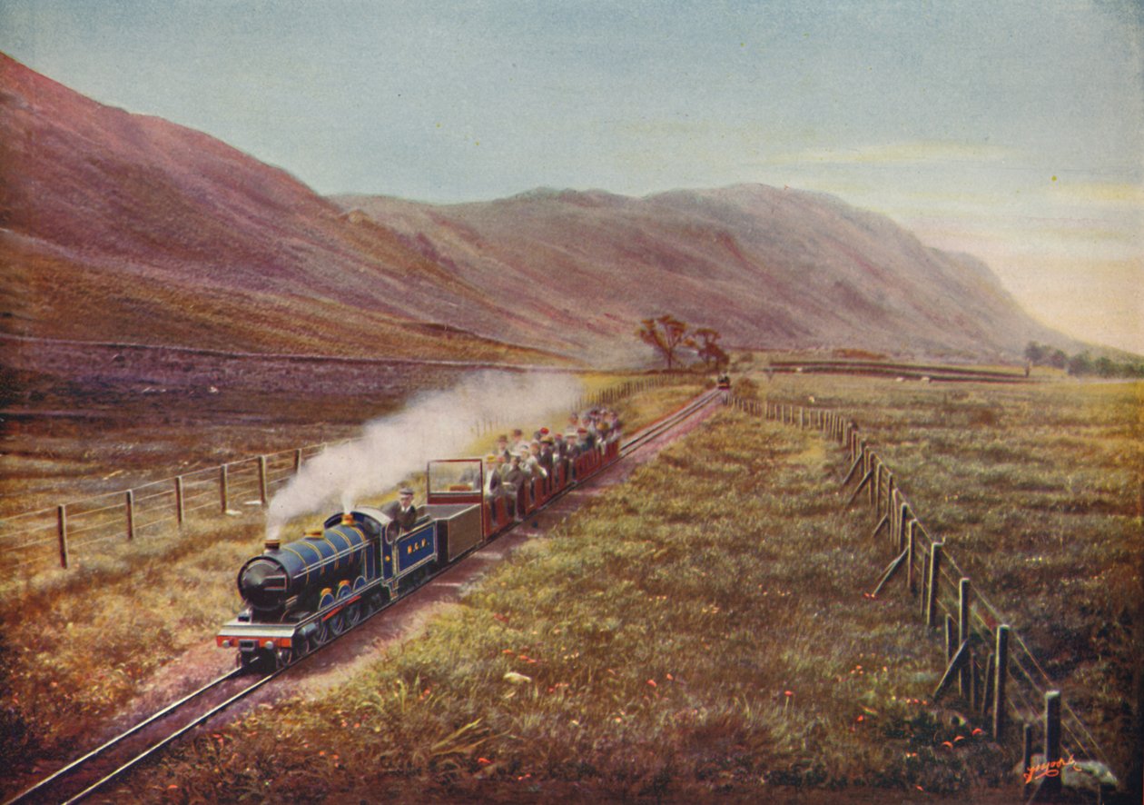 De kleinste passagiersspoorweg ter wereld. In Eskdale, Cumberland, 1926 door Unbekannt
