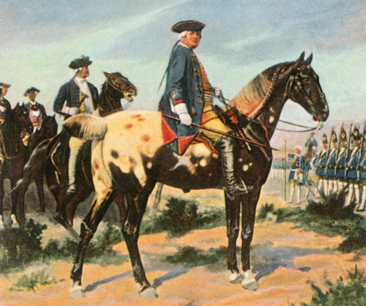 De soldatenkoning Frederik Willem I, koning van Pruisen door Unbekannt