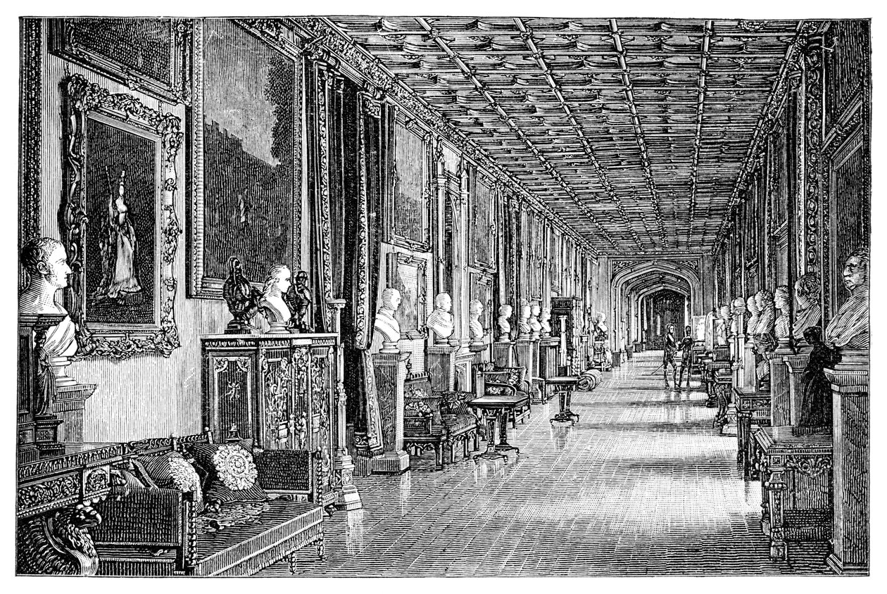 De zuidoostelijke gang, Windsor Castle door Unbekannt