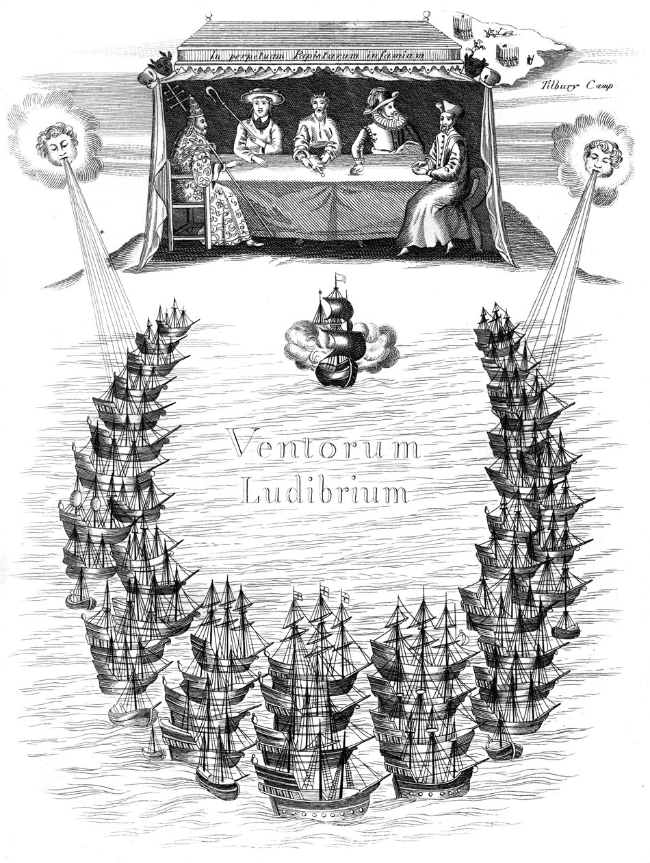 De Spaanse Armada, 1588 ca. 1850 door Unbekannt