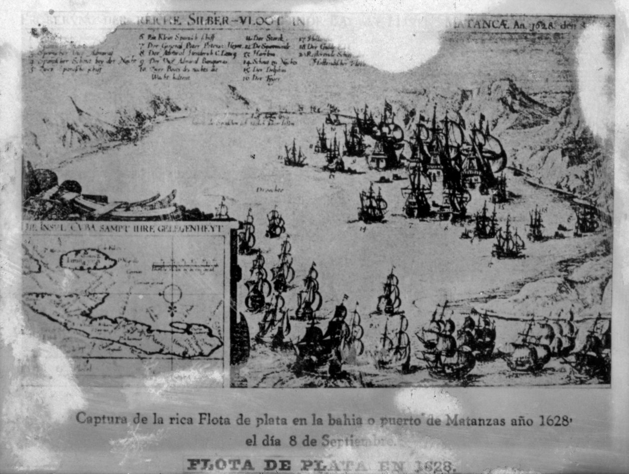 De Spaanse Zilvervloot, 1628, jaren 1920 door Unbekannt