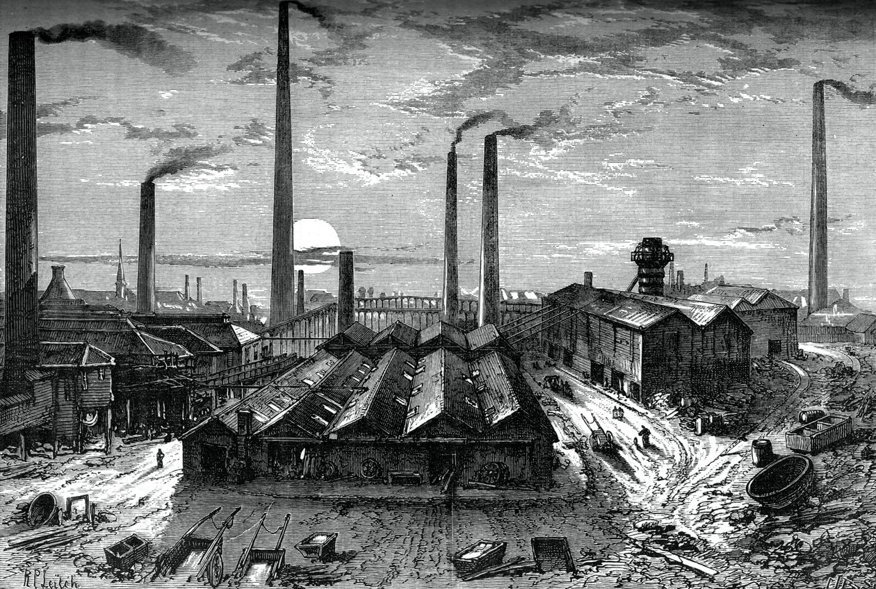 De St Rollox chemische fabrieken, Glasgow, c1880 door Unbekannt