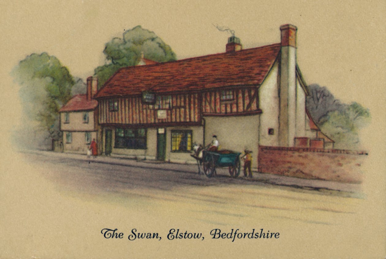 De zwaan, Elstow, Bedfordshire, 1939 door Unbekannt