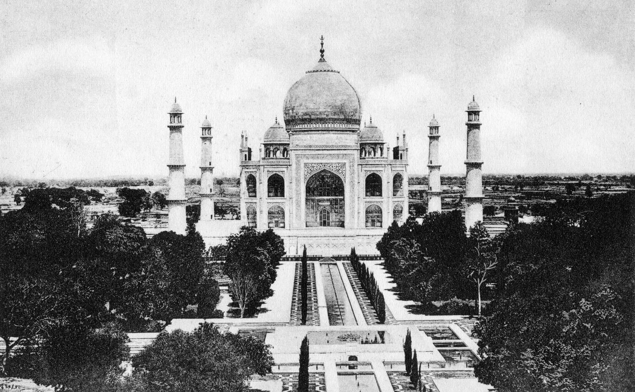 De Taj Mahal, Agra, 20e eeuw door Unbekannt