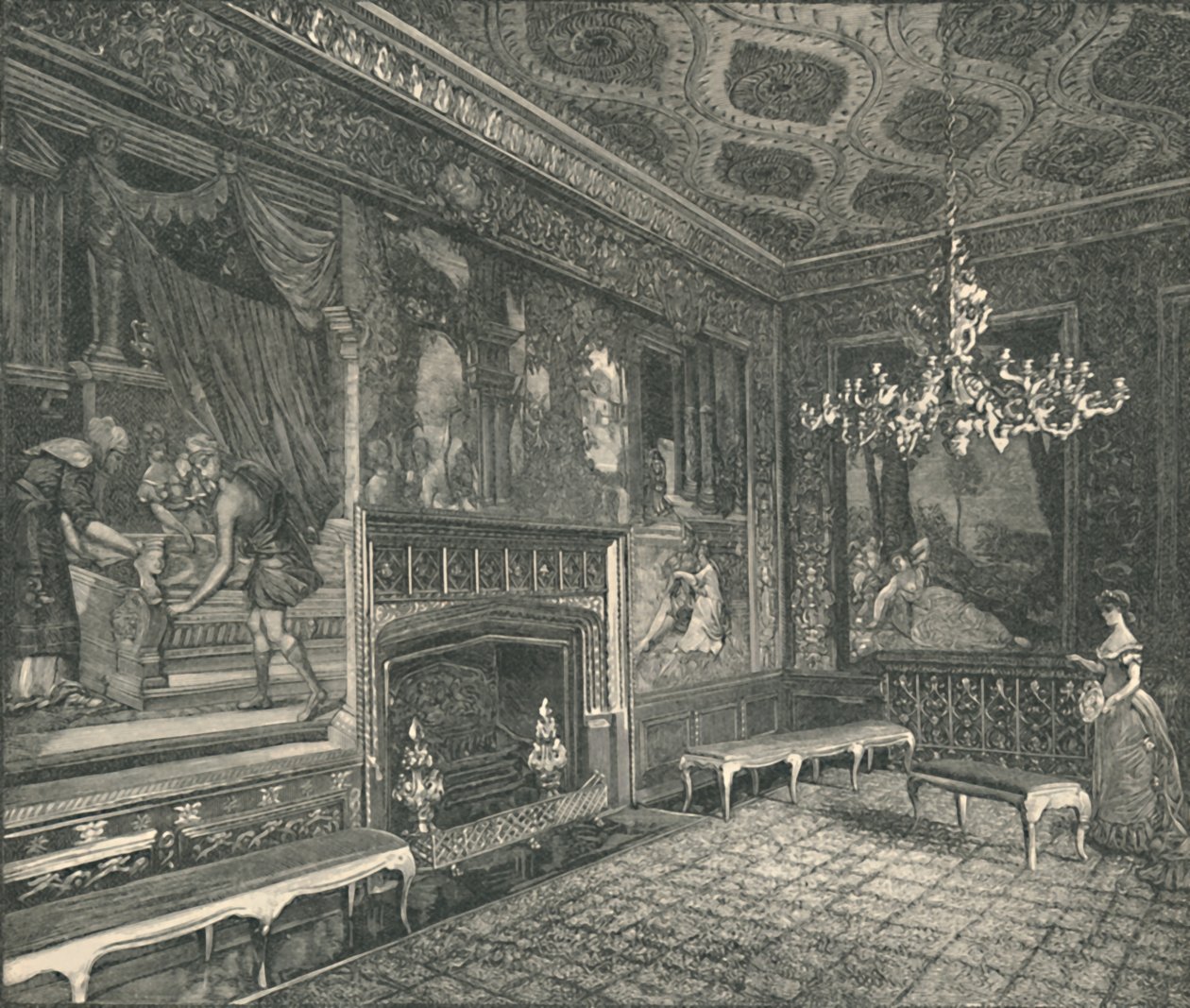 De Tapijtkamer, 1886 door Unbekannt