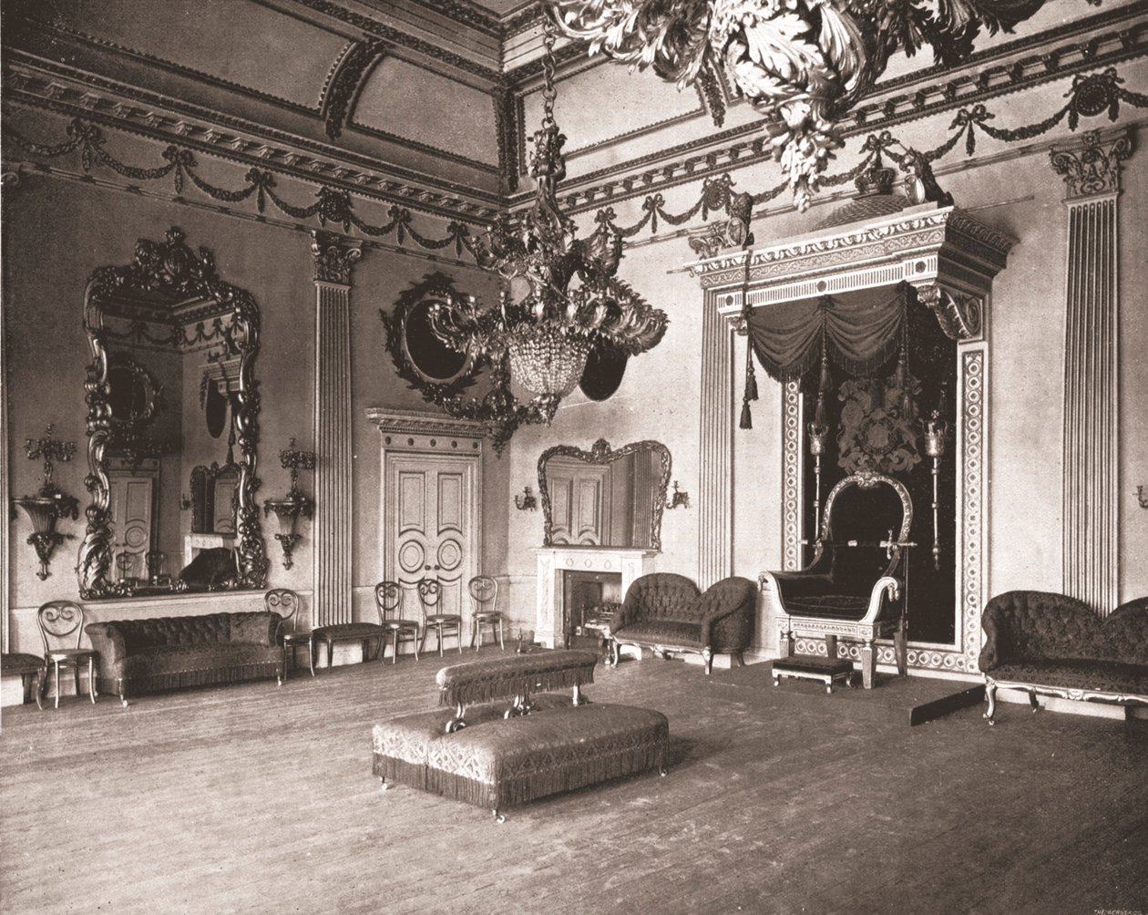 De Troonzaal, Dublin Castle, Dublin, Ierland, 1894 door Unbekannt