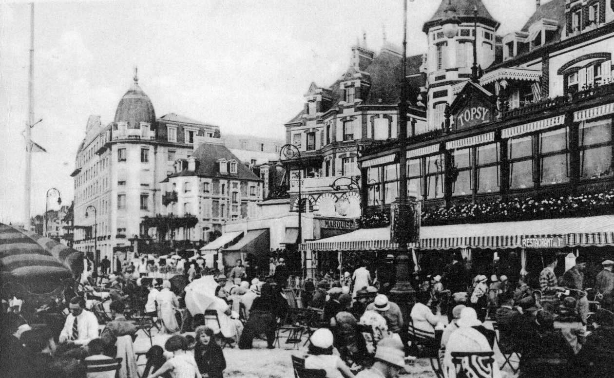 De Topsy Bar, Trouville, Frankrijk door Unbekannt