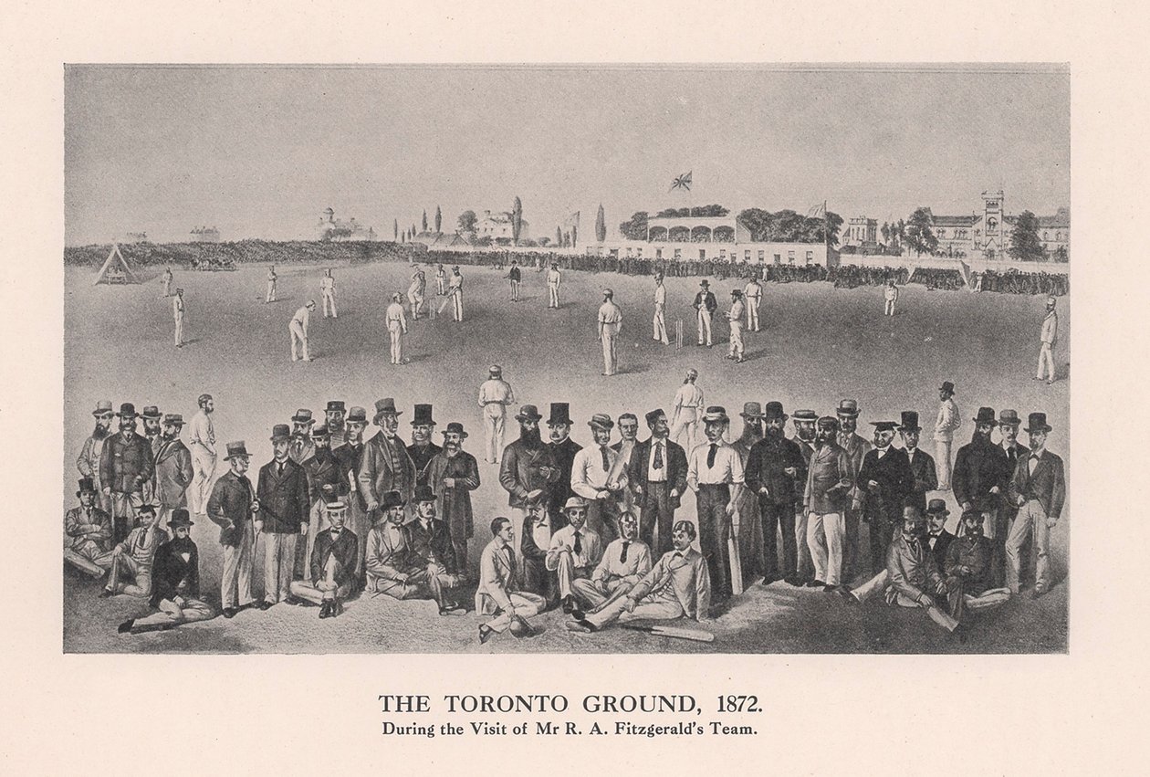 Het Toronto Cricket Ground, 1872 door Unbekannt