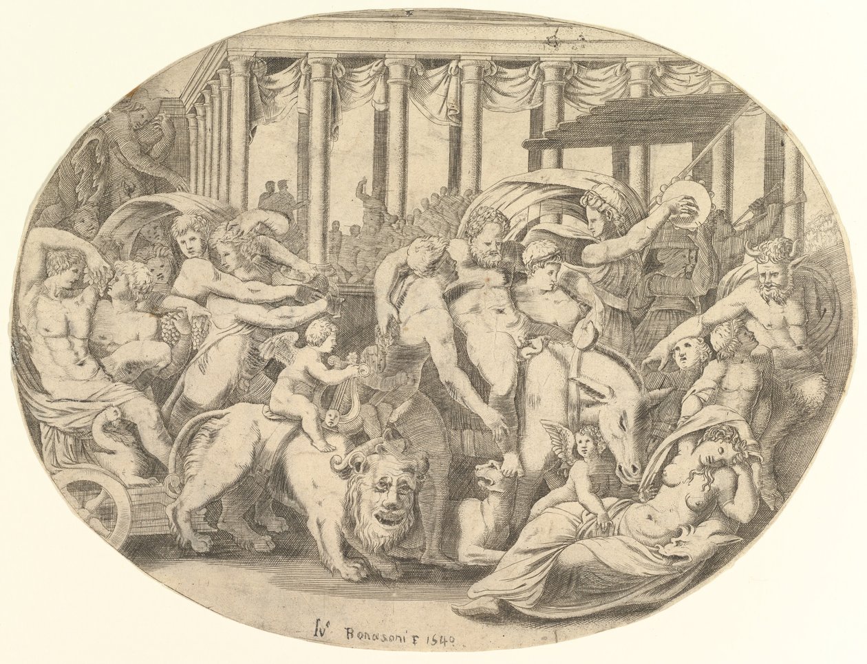 De triomf van Bacchus door Unbekannt