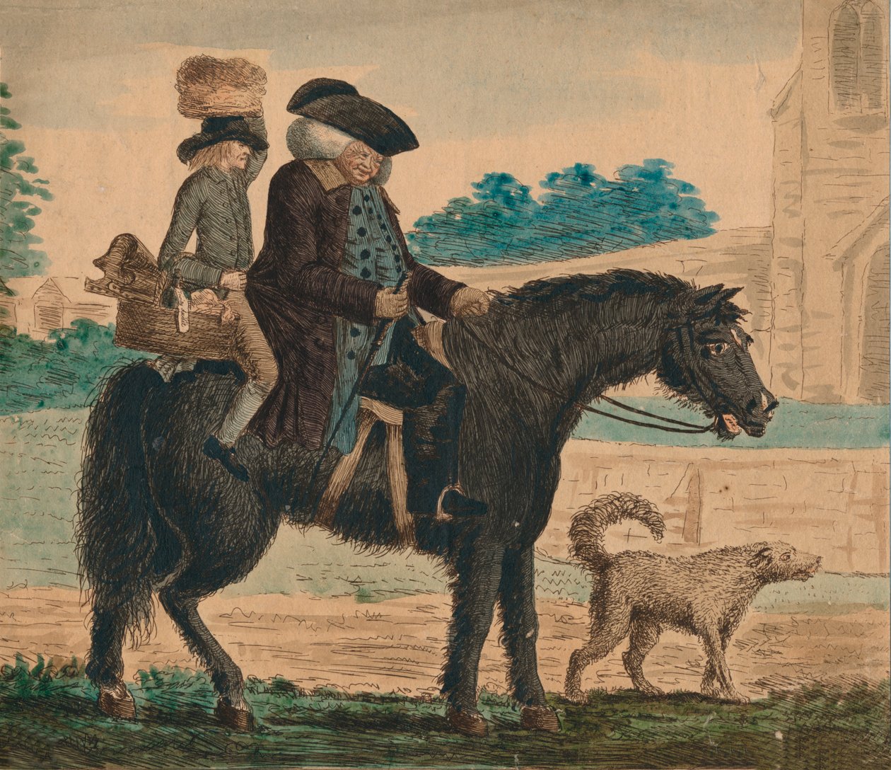 De Triomfantelijke intocht van een Peck brood in Grandchester, c1787 door Unbekannt