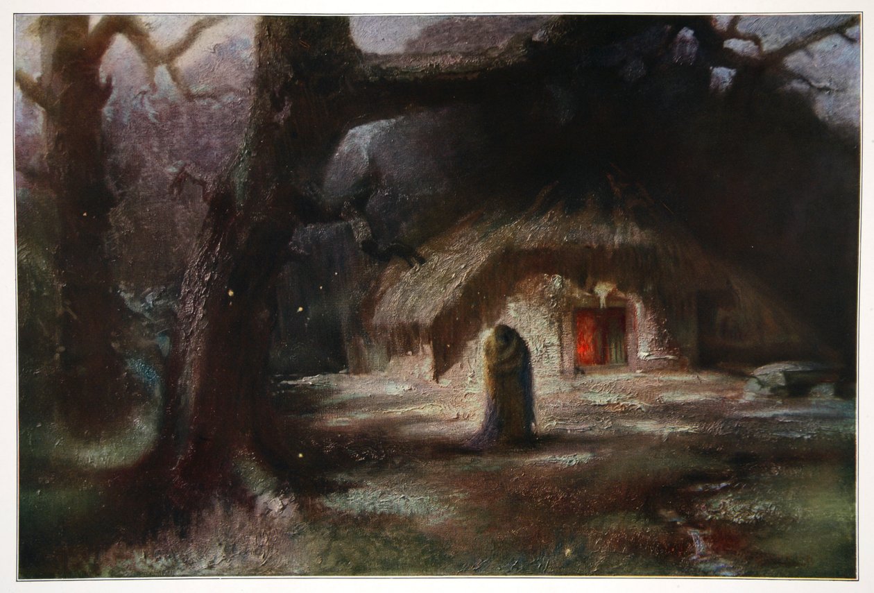 De twee werden herenigd in een innige omhelzing, 1906 door Unbekannt