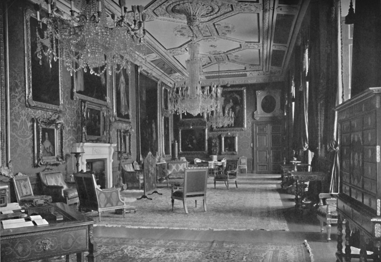 De Van Dyck Kamer, Windsor Castle, 1927 door Unbekannt