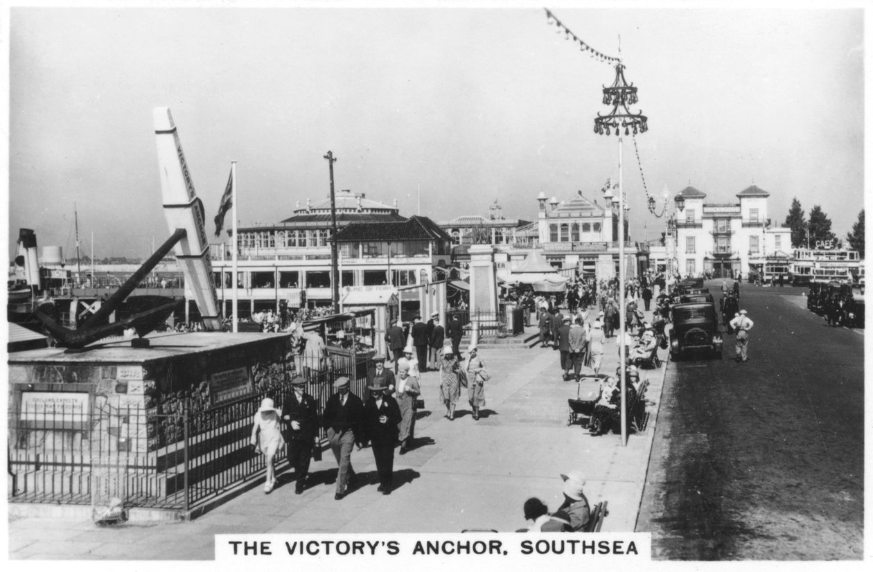 Het anker van de Victory, Southsea, 1937 door Unbekannt