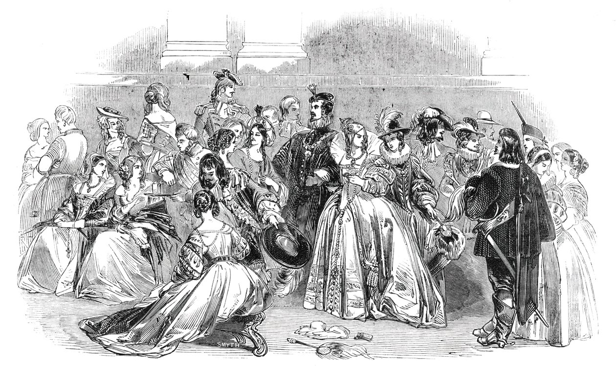 Het Waverley Bal, 1844 door Unbekannt