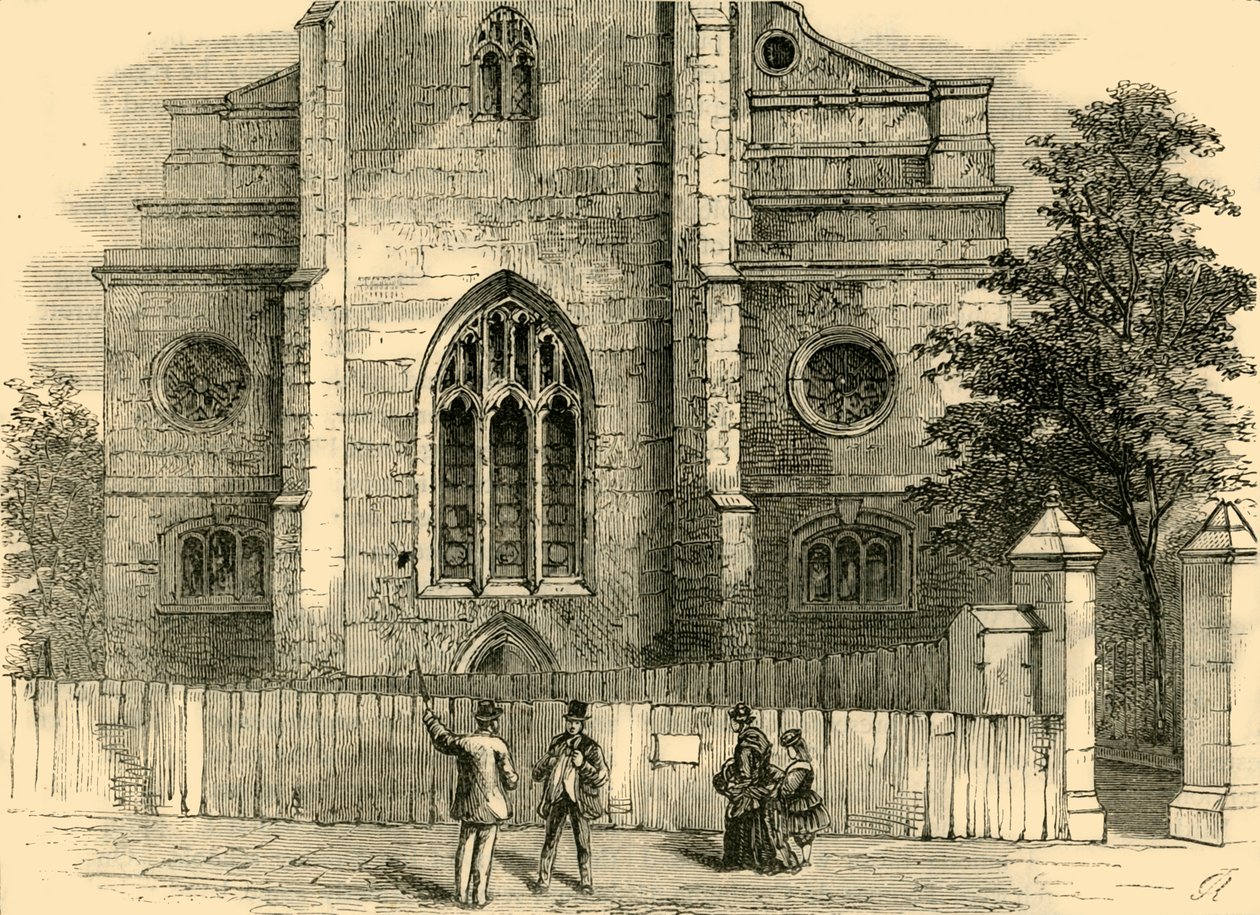 Het westelijke uiteinde van St. Andrews, met de gotische boog door Unbekannt