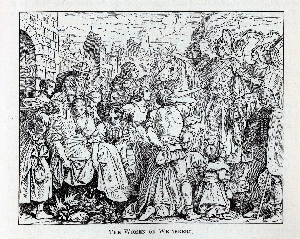 De vrouwen van Weinsberg, 1882 door Unbekannt