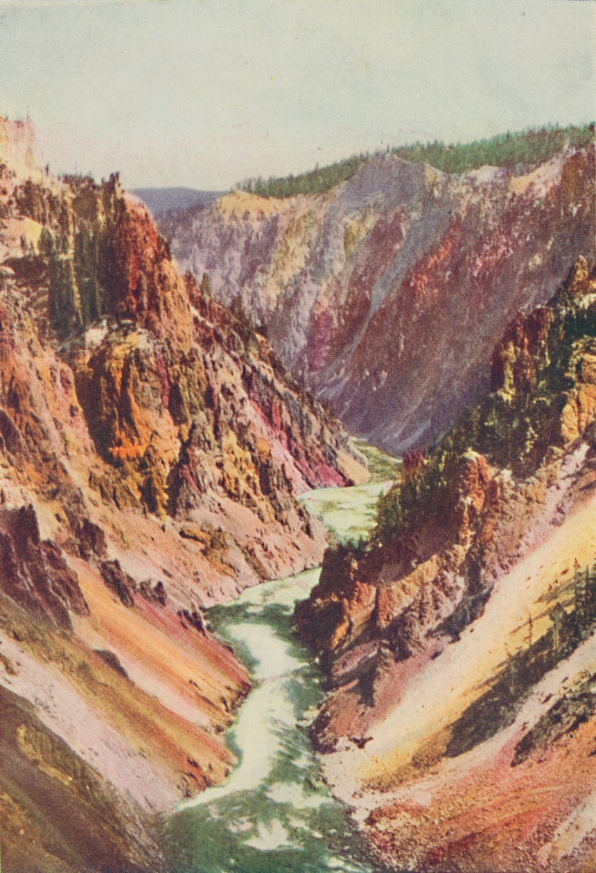 De Yellowstone Rivier, 1916 door Unbekannt