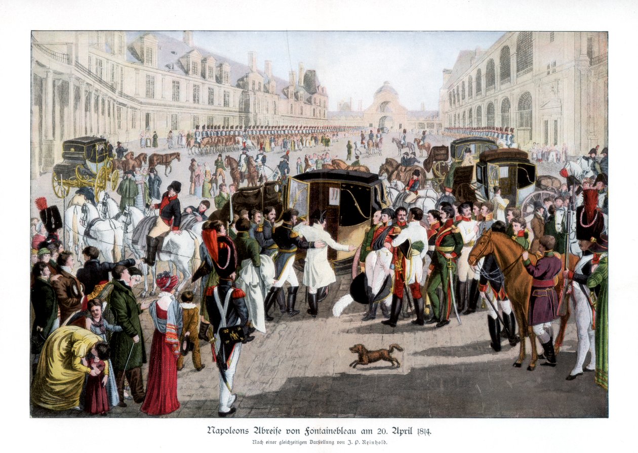 Het afscheid in Fontainebleau, Frankrijk, 20 april 1814, 1900 door Unbekannt