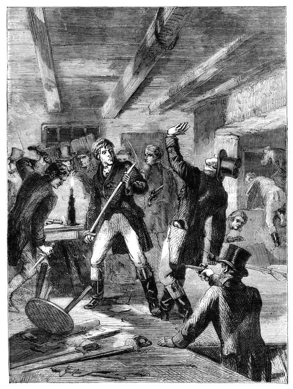 De arrestatie van de Cato Street-samenzweerders, 1820 c1895 door Unbekannt