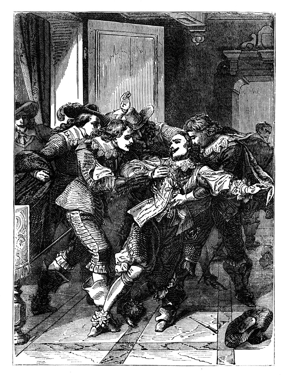 De moord op de hertog van Buckingham, ca. 1902 door Unbekannt