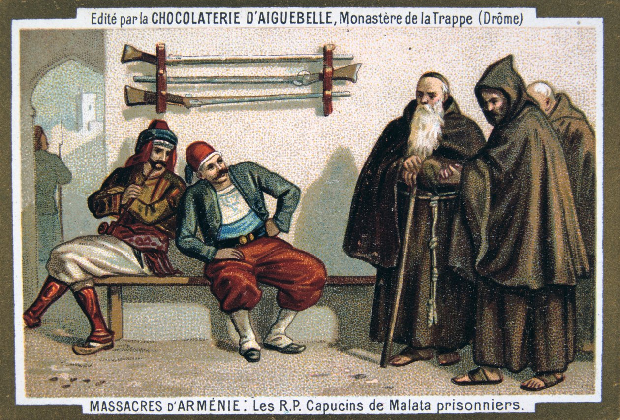 De kapucijner monniken van Malata gevangen genomen, 1895 door Unbekannt