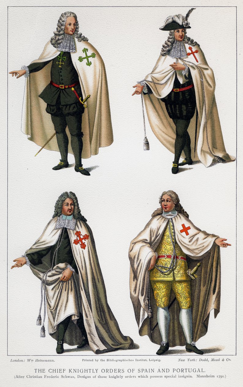 De belangrijkste ridderorden van Spanje en Portugal, c1930s door Unbekannt