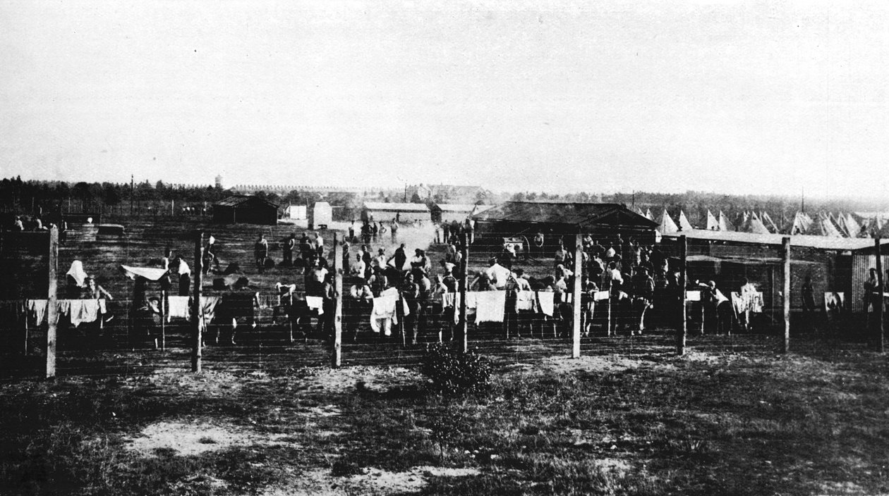 Het concentratiekamp op Frith Hill, Camberley, 1914, 1915 door Unbekannt